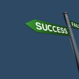 Road sign pointing to success and another pointing to failure | NLP World.
